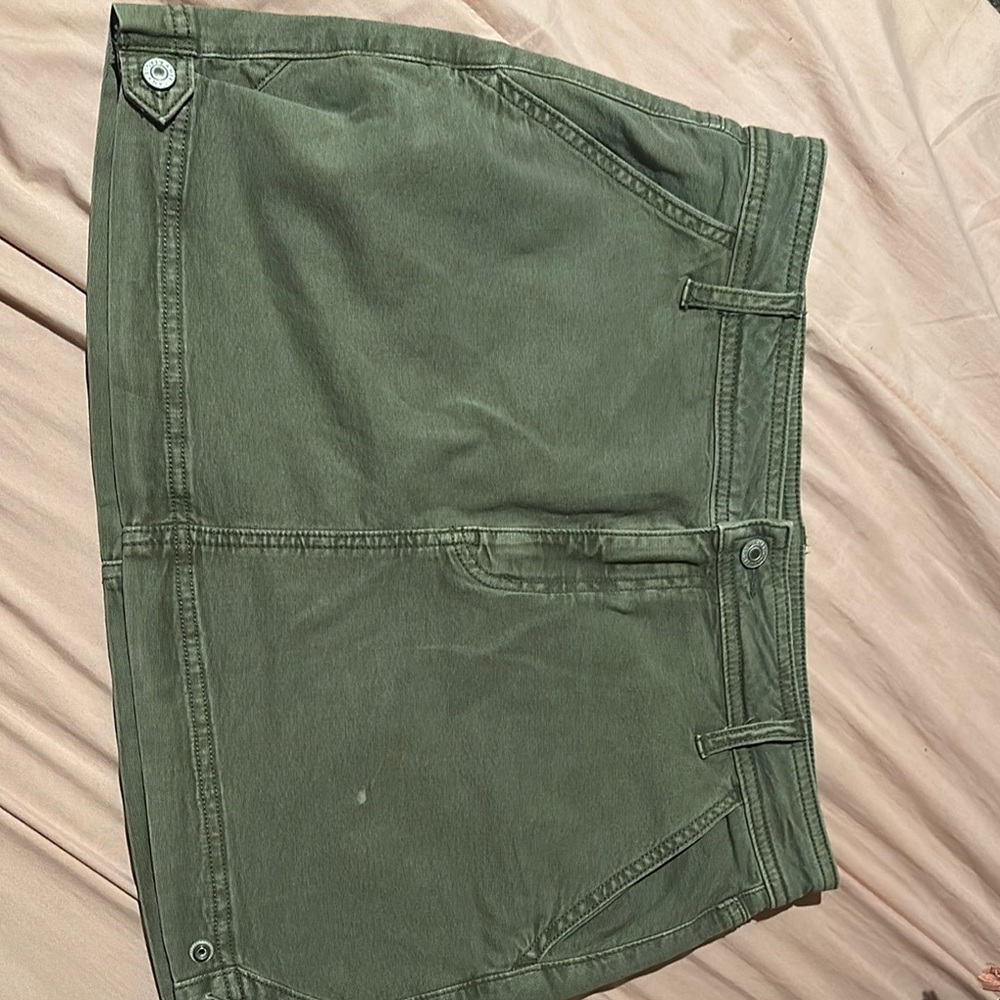 Green Mini Skirt